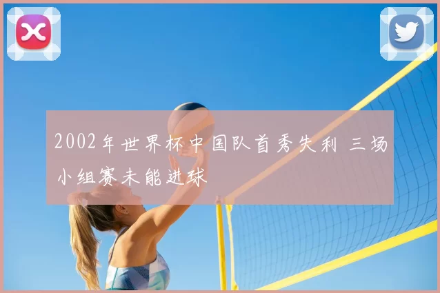 2002年世界杯中国队首秀失利 三场小组赛未能进球